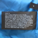 Theory Combo Hooded Down Puffer Jacket Blue Size Petite