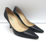 Jimmy Choo Pumps Black Leather Size 37 Pointed Toe Heels