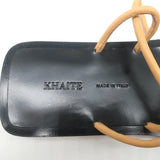 Khaite Lyon Lace-Up Flat Sandals Nude Leather Size 37.5 NEW