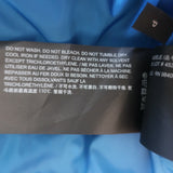 Theory Combo Hooded Down Puffer Jacket Blue Size Petite