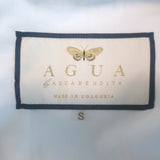 Agua by Agua Bendita Avena Garza Ruffled Mini Dress Printed Poplin Size Small