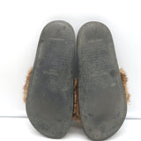 Givenchy Mink Pool Slides Brown Size 39.5 Slip-On Flat Sandals
