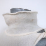 A.L.C. Jensen cutout turtleneck sweater in alabaster alpaca-blend, authentic pre-owned luxury, size Small