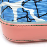 Louis Vuitton Limited Edition Alma PM Bag Aqua Print Epi Leather