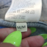 L'Agence Celine Star Slim Fit Jean Jacket Classic Dark Denim Size Medium