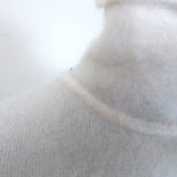 A.L.C. Jensen cutout turtleneck sweater, alabaster alpaca-blend, pre-owned luxury piece