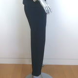 St. John Basics Pleated Santana Knit Pants Navy Size 6