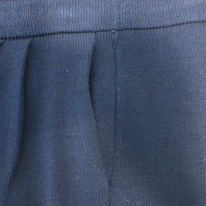 St. John Basics Pleated Santana Knit Pants Navy Size 6