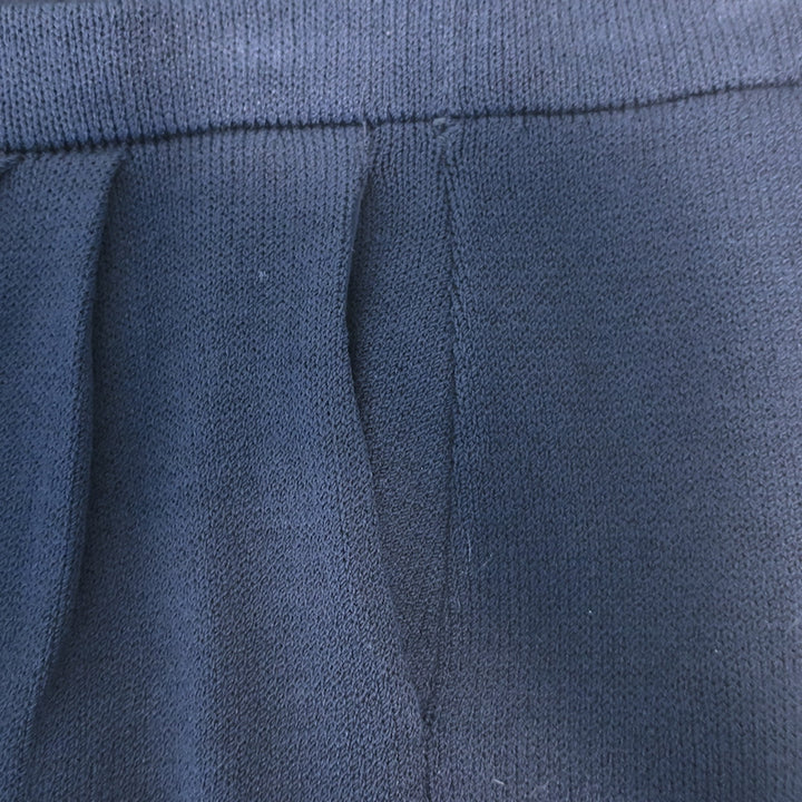 St. John Basics Pleated Santana Knit Pants Navy Size 6
