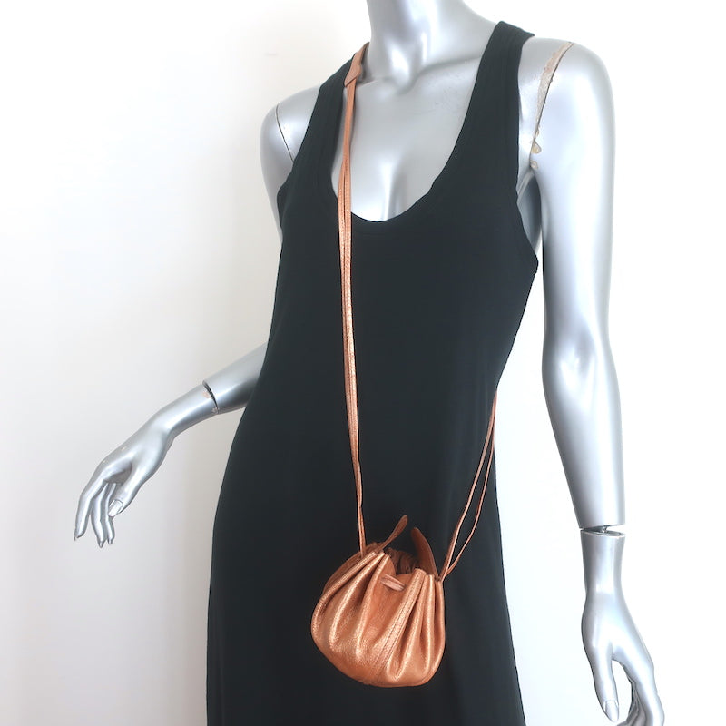 Il Bisonte Drawstring Mini Dumpling Bag 