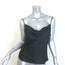 Intermix Fayette Cowl Neck Camisole Black Silk Satin Size Large
