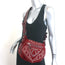 Isabel Marant Ballwin Small Crossbody Bag Red Suede & Burgundy Leather