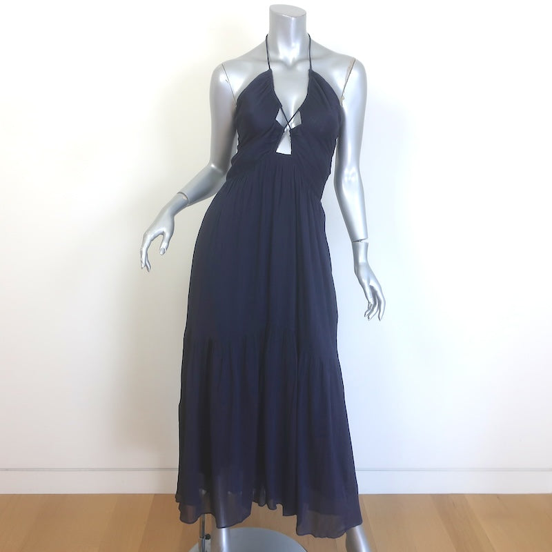 Isabel Marant Birona Keyhole Halter Midi Dress 