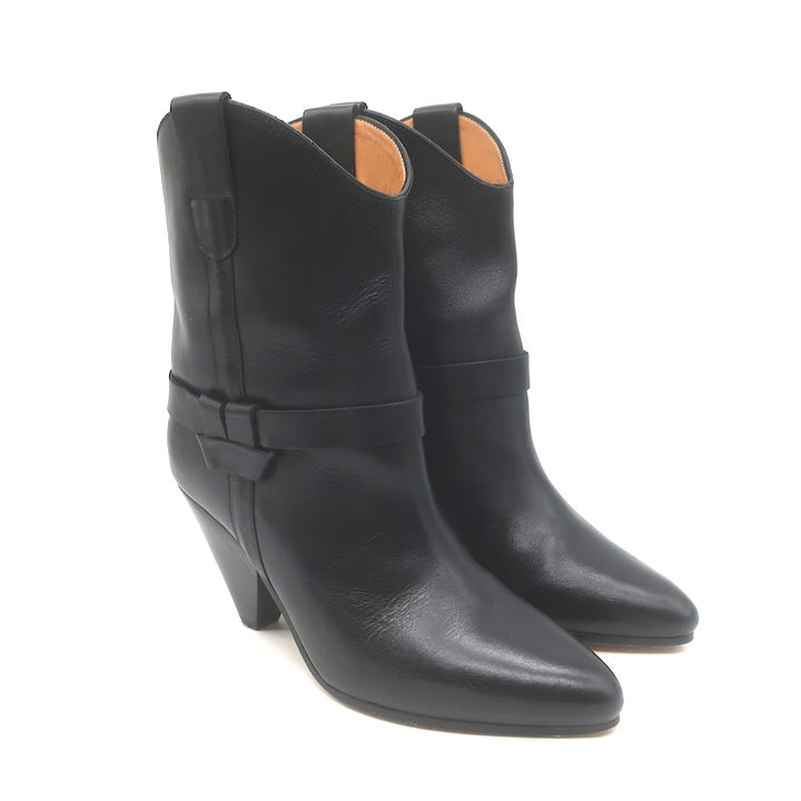 Isabel Marant Deane Western Ankle Boots Black