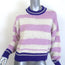 Isabel Marant Etoile Glowy Striped Sweater Lilac/Cream Alpaca-Blend Size 34