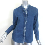 Isabel Marant Etoile Nawendy Ruffled Denim Shirt
