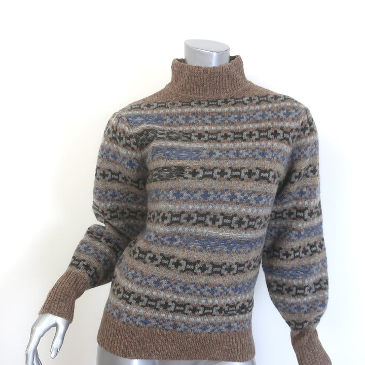 Isabel Marant Etoile Ned Fair Isle Turtleneck Sweater 