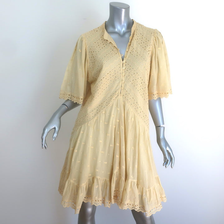 Isabel Marant Etoile Slayae Broderie Anglaise Mini Dress