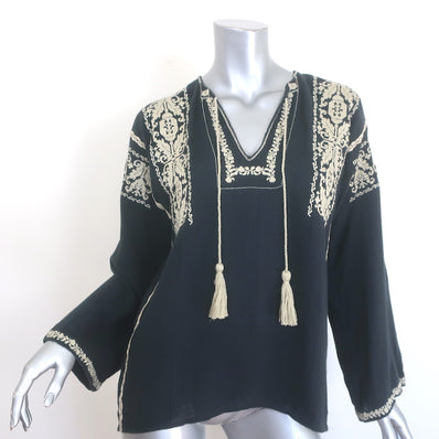 Isabel Marant Etoile Vince Embroidered Tassel Top