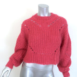 Isabel Marant Irren Cropped Open Knit Sweater 