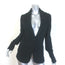 James Perse Shawl Collar Cotton Knit Blazer Black Size 3 One-Button Jacket
