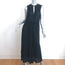 James Perse Smocked Tiered Midi Dress Navy Size 3 NEW