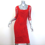 Jean Paul Gaultier Soleil Tattoo Lace Sheath Dress 