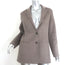 Jenni Kayne Blazer Taupe Wool-Cashmere Size Medium Two-Button Jacket