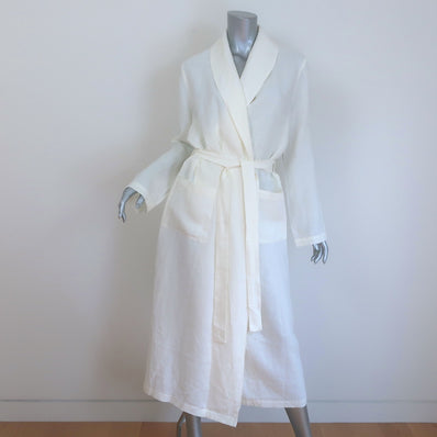 Jenni Kayne Breeze Robe Cream Linen Size Small