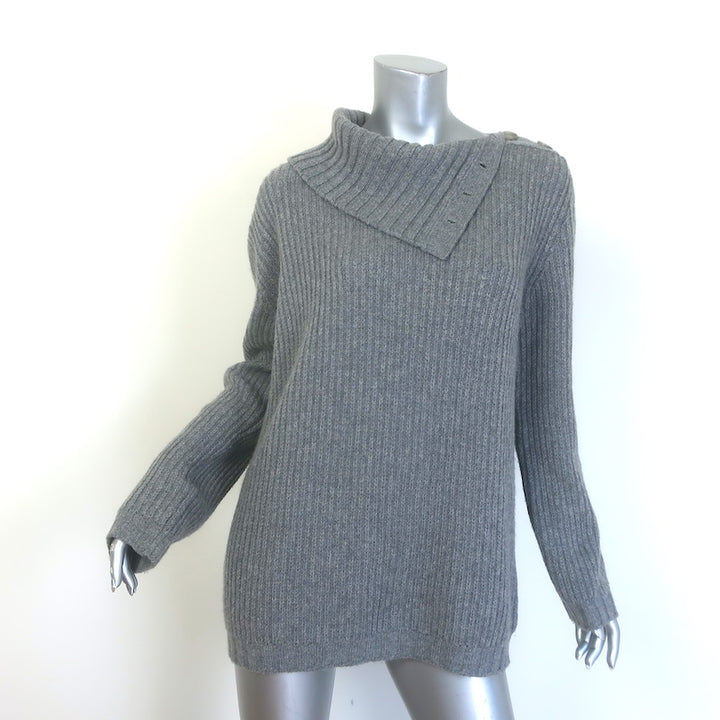 Jenni Kayne Cashmere Buttoned-Shoulder Sweater