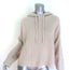 Jenni Kayne Cashmere Fisherman Hoodie Sweater Oatmeal Size Small