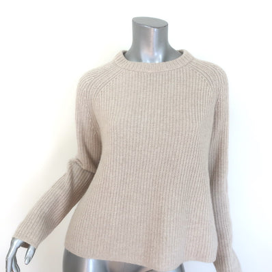Jenni Kayne Cashmere Fisherman Sweater Oatmeal