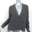 Jenni Kayne Cropped Cashmere Cocoon Cardigan Charcoal Rib Knit Size Extra Small