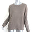 Jenni Kayne Everyday Crewneck Sweater Taupe Wool-Blend Size Large