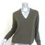 Jenni Kayne Flynn Cashmere V-Neck Sweater Olive Brown Size Small
