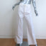 Jesse Kamm Sailor Pants White Cotton Canvas Size 12