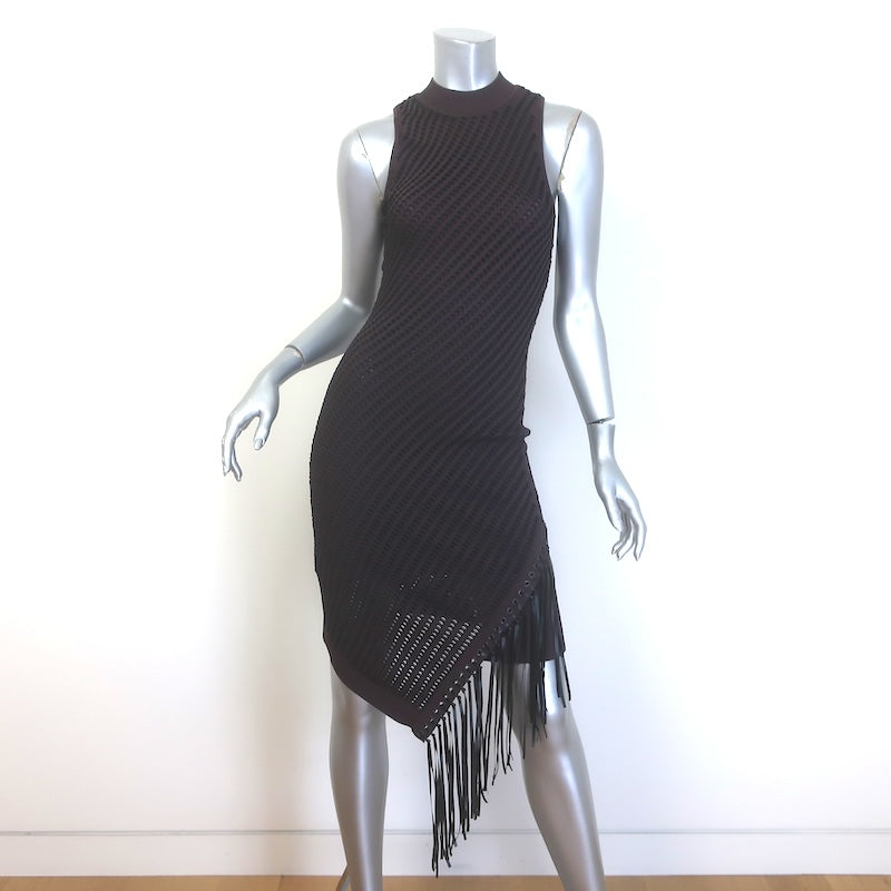 Jonathan Simkhai Chelle Asymmetric Fringed Mini Dress