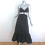 Jonathan Simkhai Kennedi Cutout Maxi Dress Black Cotton Size Small
