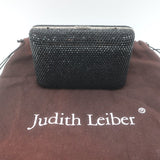 Judith Leiber Swarovski Crystal Minaudiere Box Clutch 