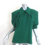 Julia Allert Puff Sleeve Collared Blouse Green Size Extra Small