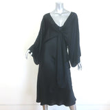 Julie Harrah The Courteney Slip Dress & Top Set Black Charmeuse Size Medium NEW