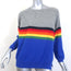 Jumper 1234 Cashmere Rainbow Stripe Sweater Gray & Blue Size 2