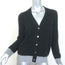Jumper 1234 Contrast Cashmere Cardigan Black & Gray Size 2 V-Neck Sweater