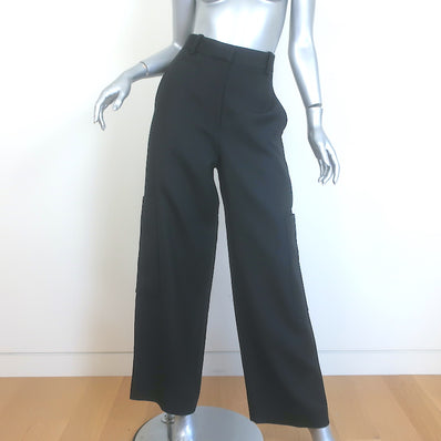 KHAITE Caiton Side-Pocket Wide Leg Pants Black Size 6