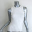 KHAITE Manu Ribbed Knit Tank Top Cream Cotton-Blend Size Small