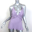 KHAITE Vita Open-Back Top Lavender Ruffled Silk Size Large