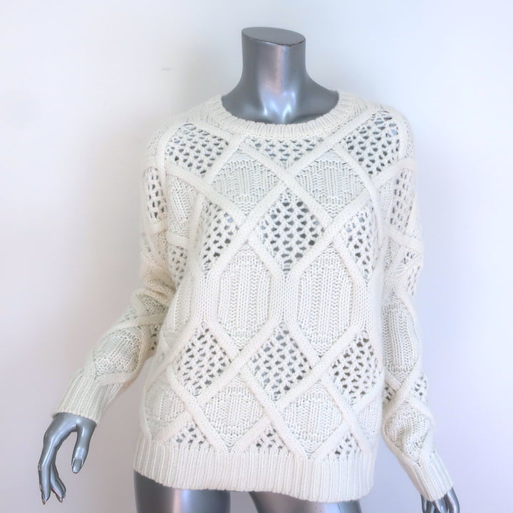 KUJTEN Romelie Mixed Knit Cashmere Crewneck 