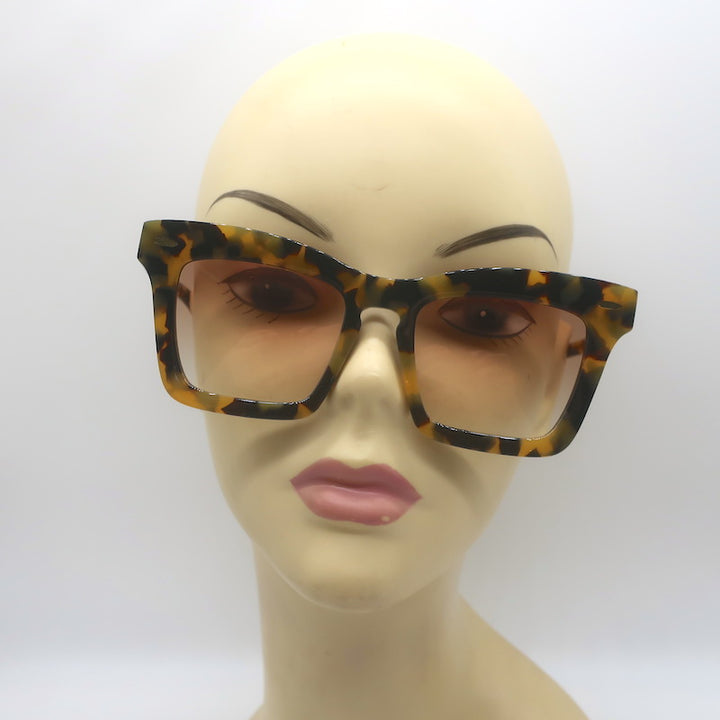 Karen Walker Banks Oversize Rectangle Sunglasses 