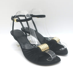 Khaite Amity Acrylic-Heel Ankle Strap Sandals 