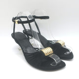 Khaite Amity Acrylic-Heel Ankle Strap Sandals 